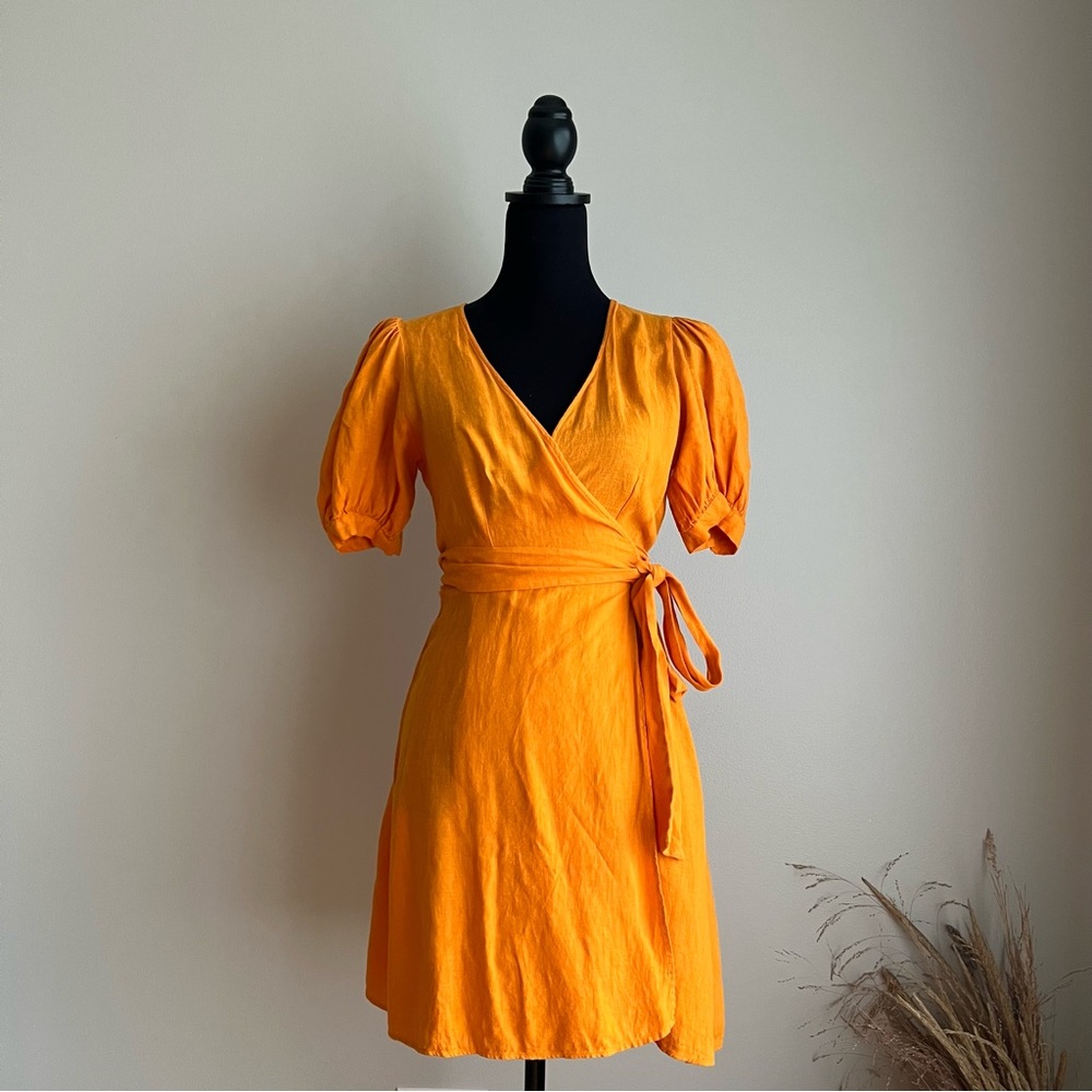 Zara Linen Dress - Size XS